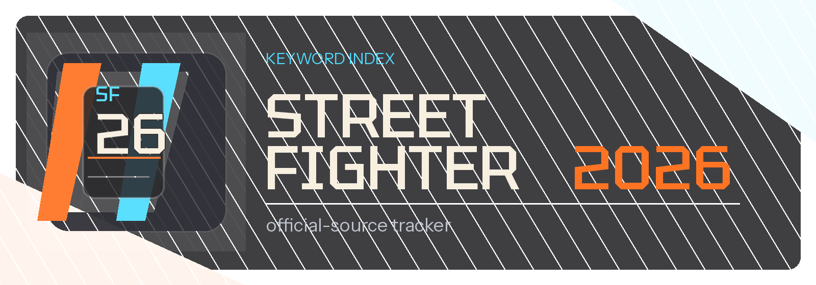 Street Fighter 2026 keyword index wordmark